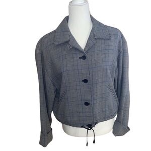 Emanuel Ungaro Beige drawstring Trendy Style Cropped Blazer with Notched Lapel 6